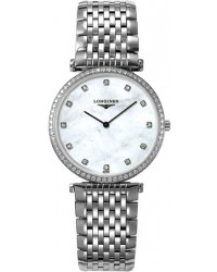 Longines La Grande Classique  Quartz Women's Watch, Steel & 18K Rose Gold, Mother Of Pearl Dial, L4.741.0.80.6
