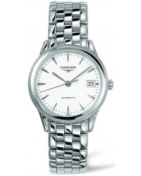 Longines Flagship  Automatic Men's Watch, Stainless Steel, White Dial, L4.774.4.12.6