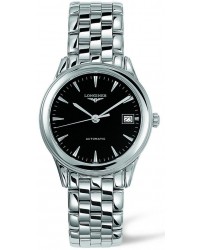 Longines Flagship  Automatic Men's Watch, Stainless Steel, Black Dial, L4.774.4.52.6