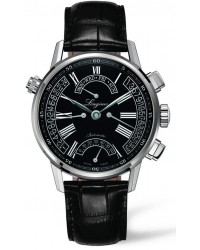 Longines Heritage  Chronograph Automatic Men's Watch, Stainless Steel, Black Dial, L4.797.4.51.2