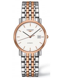 Longines La Grande Classique  Automatic Men's Watch, Steel & 18K Rose Gold, White Dial, L4.809.5.12.7