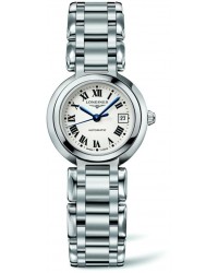 Longines PrimaLuna  Automatic Women's Watch, Stainless Steel, White Dial, L8.111.4.71.6