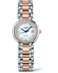 Longines PrimaLuna  Automatic Women's Watch, Stainless Steel, Mother Of Pearl & Diamonds Dial, L8.111.5.89.6