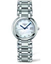 Longines PrimaLuna  Quartz Women's Watch, Stainless Steel, Mother Of Pearl & Diamonds Dial, L8.112.4.87.6