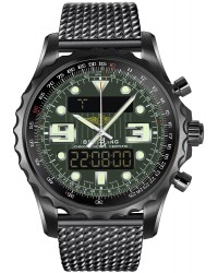 Breitling Chronospace  Quartz Men's Watch, Black Steel, Green Dial, M7836522.L521.150M