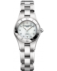 Baume & Mercier Linea  Automatic Women's Watch, Stainless Steel, Mother Of Pearl & Diamonds Dial, MOA10113