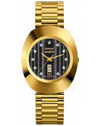 Rado Original  Quartz Men's Watch, Stainless Steel, Black & Diamonds Dial, R12304313