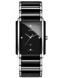 Rado Integral  Quartz Unisex Watch, Ceramic, Black & Diamonds Dial, R20206712