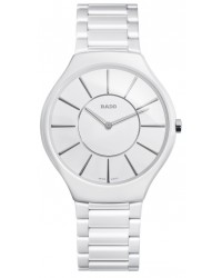 Rado True Thinline  Quartz Women's Watch, Ceramic, White Dial, R27957112