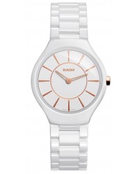 Rado True Thinline  Quartz Women's Watch, Ceramic, White Dial, R27958102