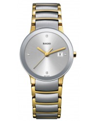 Rado Centrix  Quartz Women's Watch, Stainless Steel, Silver & Diamonds Dial, R30932713