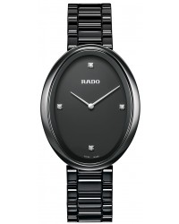 Rado Esenza  Quartz Women's Watch, Ceramic, Black & Diamonds Dial, R53093712