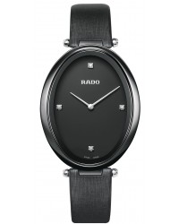 Rado Esenza  Quartz Women's Watch, Ceramic, Black & Diamonds Dial, R53093715