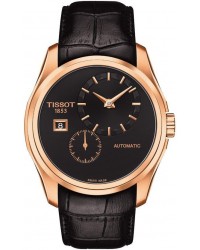 Tissot Couturier  Automatic Men's Watch, Rose Gold Plated, Black Dial, T035.428.36.051.00