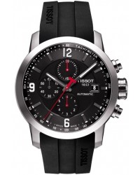 Tissot PRC200  Chronograph Automatic Men's Watch, Stainless Steel, Black Dial, T055.427.17.057.00