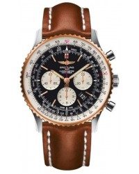 Breitling Navitimer 01  Automatic Men's Watch, Stainless Steel & Rose Gold, Black Dial, UB012721.BE18.440X