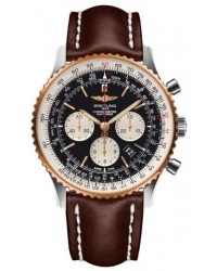 Breitling Navitimer 01  Automatic Men's Watch, Stainless Steel & Rose Gold, Black Dial, UB012721.BE18.444X