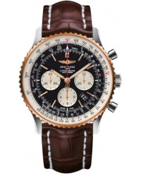 Breitling Navitimer 01  Automatic Men's Watch, Stainless Steel & Rose Gold, Black Dial, UB012721.BE18.756P