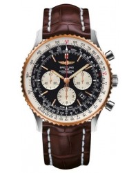 Breitling Navitimer 01  Automatic Men's Watch, Stainless Steel & Rose Gold, Black Dial, UB012721.BE18.757P