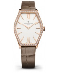 Vacheron Constantin Malte  Quartz Women's Watch, 18K Rose Gold, Silver Dial, 25530/000R-9742