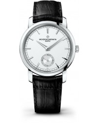 Vacheron Constantin Patrimony Traditionnelle  Manual Winding Men's Watch, 18K White Gold, Silver Dial, 82172/000G-9383