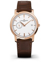 Vacheron Constantin Patrimony Traditionnelle  Automatic Men's Watch, 18K Rose Gold, Silver Dial, 87172/000R-9302