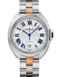 Cartier Cle De Cartier  Automatic Men's Watch, Stainless Steel, Silver Dial, W2CL0002