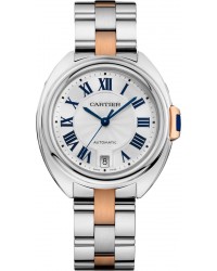 Cartier Cle De Cartier  Automatic Women's Watch, Stainless Steel, Silver Dial, W2CL0003