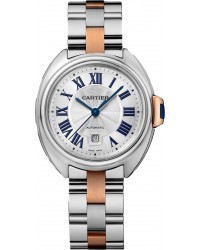 Cartier Cle De Cartier  Automatic Women's Watch, Stainless Steel, Silver Dial, W2CL0004