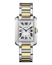 Cartier Tank Anglaise  Quartz Women's Watch, Stainless Steel, Silver Dial, W5310046