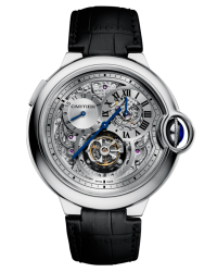 Cartier Ballon Bleu  Mechanical Men's Watch, 18K White Gold, Skeleton Dial, W6920081