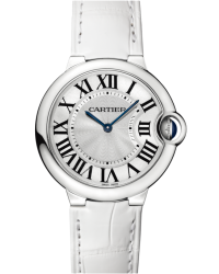 Cartier Ballon Bleu  Quartz Women's Watch, Stainless Steel, Silver Dial, W6920087