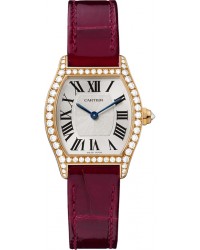 Cartier Tortue  Automatic Women's Watch, 18K Rose Gold, Silver Dial, WA501006