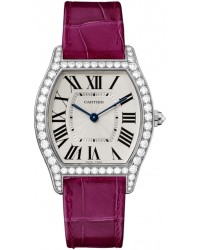 Cartier Tortue  Automatic Women's Watch, 18K White Gold, Silver Dial, WA501009