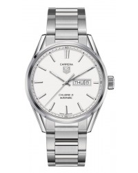 Tag Heuer Carrera  Automatic Men's Watch, Stainless Steel, White Dial, WAR201B.BA0723
