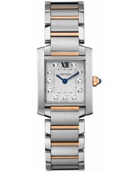 Cartier Tank Francaise  Quartz Women's Watch, Stainless Steel, Silver Dial, WE110004