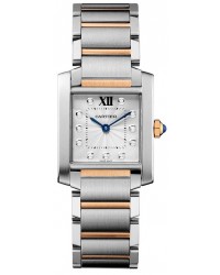 Cartier Tank Francaise  Quartz Women's Watch, Stainless Steel, Silver Dial, WE110005