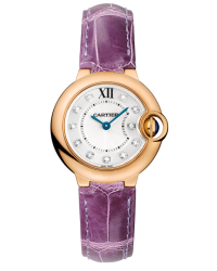 Cartier Ballon Bleu  Automatic Women's Watch, 18K Rose Gold, Silver Dial, WE902050