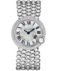 Cartier Ballon Blanc  Quartz Women's Watch, 18K White Gold, Mother Of Pearl Dial, WE902072