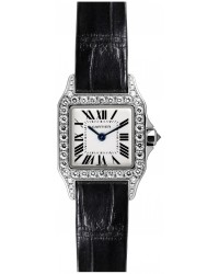 Cartier Santos Demoiselle  Quartz Women's Watch, 18K White Gold, Silver Dial, WF902007