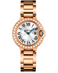 Cartier Ballon Bleu  Automatic Women's Watch, 18K Rose Gold, Silver Dial, WJBB0015