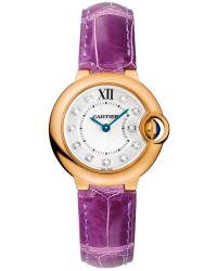 Cartier Ballon Bleu  Quartz Women's Watch, 18K Rose Gold, Silver Dial, WJBB0019