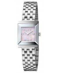 Gucci G-Frame  Quartz Women's Watch, Stainless Steel, Mother Of Pearl Dial, YA128401