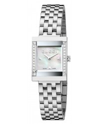 Gucci G-Frame  Quartz Women's Watch, Stainless Steel, Mother Of Pearl Dial, YA128405