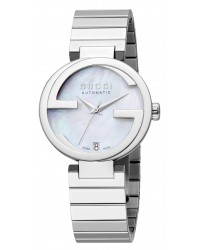 Gucci Interlocking  Quartz Women's Watch, Stainless Steel, Mother Of Pearl Dial, YA133401