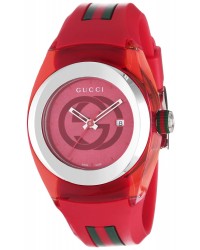 Gucci Sync  Quartz Women's Watch, Stainless Steel, Red Dial, YA137303