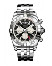 Breitling Chronomat GMT  Chronograph Automatic Men's Watch, 18K Rose Gold, Black Dial, AB041012.BA69.383A