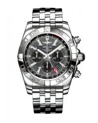 Breitling Chronomat GMT  Chronograph Automatic Men's Watch, Stainless Steel, Grey Dial, AB041012.F556.383A