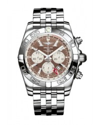 Breitling Chronomat GMT  Chronograph Automatic Men's Watch, Stainless Steel, Brown Dial, AB041012.Q586.383A