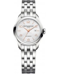 Baume & Mercier Clifton  Automatic Women's Watch, Stainless Steel, Silver Dial, MOA10150